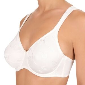 Felina 646 Seamless Underwire Unpadded White Bra Leaves 36F 36DDD Lingerie